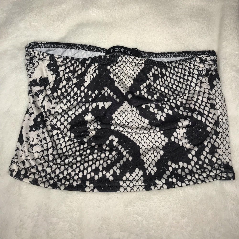 snakeskin tube top